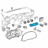 OEM 2017 Toyota Corolla Dash Control Unit Diagram - 55900-02A30