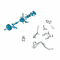 OEM 2011 Infiniti G25 Power Steering Pump Assembly Diagram - 49110-JK01A