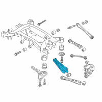 OEM 2014 BMW X3 Roll-Over Strut With Rubber Mount Diagram - 33-32-6-795-812