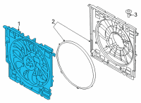 OEM BMW X5 FAN HOUSING WITH FAN Diagram - 17-42-5-A57-750