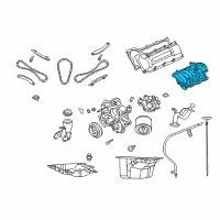 OEM 2003 Dodge Ram 1500 Engine Intake Manifold Upper Diagram - 53031080AE