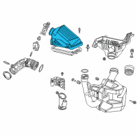 OEM 2003 Honda Accord Cover, Air Cleaner Diagram - 17210-RAA-A00