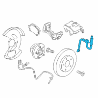 OEM Saturn Brake Hose Diagram - 20925203