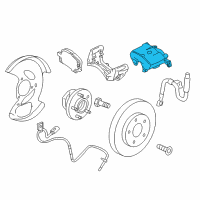 OEM 2009 Chevrolet Equinox Caliper Diagram - 96626068