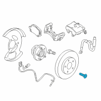 OEM GMC Bolt/Screw-Rear Brake Rotor Diagram - 96626041