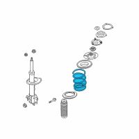 OEM 2005 Infiniti FX45 Front Right Strut Shock Spring Absorber Diagram - 54010-CG208