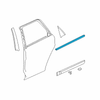 OEM Saturn Belt Weatherstrip Diagram - 20957026