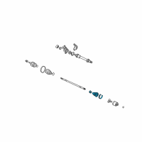 OEM 2001 Acura MDX Boot Set, Inboard Diagram - 44017-S3V-A02