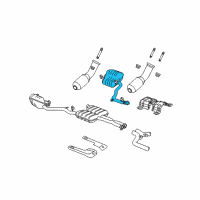 OEM 2014 Dodge Challenger Resonator-Exhaust Diagram - 68058775AC