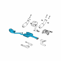 OEM 2009 Dodge Challenger MUFFLER-Exhaust Diagram - 4578700AE