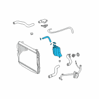 OEM Toyota Tundra Reservoir Assembly Diagram - 16470-07042