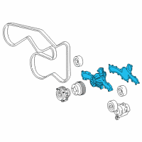 OEM 2019 Toyota Tacoma Water Pump Assembly Diagram - 16100-09720