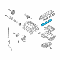 OEM Hyundai Entourage Gasket-Intake Manifold, LH Diagram - 28411-3C612