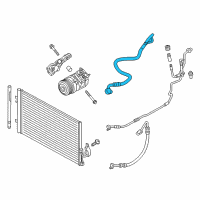 OEM 2013 BMW X3 Suction Pipe Evaporator-Compressor Diagram - 64-53-9-228-238