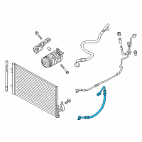 OEM 2018 BMW X4 Pressure Hose, Compressor-Condenser Diagram - 64-53-9-382-726