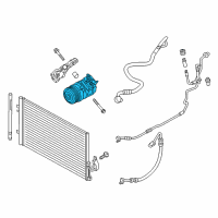 OEM 2016 BMW X4 Air Conditioning Compressor Without Magnetic Coupling Diagram - 64-52-9-217-869