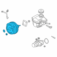 OEM 2020 Toyota GR Supra Booster Assembly Diagram - 44610-WAA01