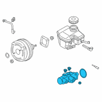 OEM Toyota GR Supra Master Cylinder Diagram - 47201-WAA01