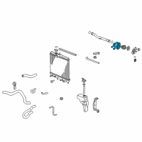 OEM 1997 Honda Civic Case, Thermostat Diagram - 19320-P2A-000