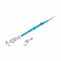 OEM 2002 Toyota Avalon Shaft Assembly Diagram - 45210-07030