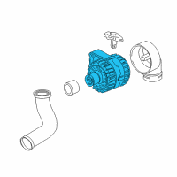 OEM 2001 BMW 325xi Compact Alternator Diagram - 12-31-7-501-592