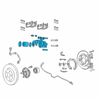 OEM Jeep Grand Cherokee CALIPER-Disc Brake Diagram - 68146613AA