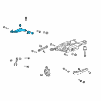 OEM 2010 Chevrolet Camaro Upper Control Arm Diagram - 23110245