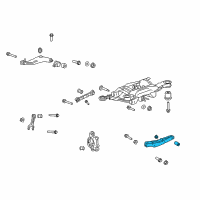 OEM 2015 Chevrolet Camaro Lower Control Arm Diagram - 20942237