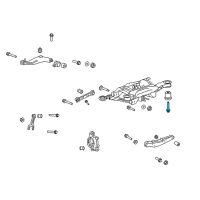 OEM 2013 Chevrolet Camaro Suspension Crossmember Bolt Diagram - 11589375