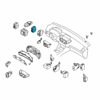 OEM Nissan Murano Switch Assembly-Retractable Head Lamp Diagram - 25190-AX000