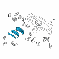 OEM 2003 Infiniti M45 Instrument Combination Meter Assembly Diagram - 24810-CR900