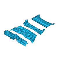 OEM 2019 Kia K900 Panel Assembly-Rear FLOO Diagram - 65510J6000