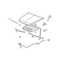 OEM 2006 Cadillac STS Support Cylinder Diagram - 15845091