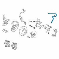 OEM Hyundai Accent Hose-Brake Front, RH Diagram - 58732-25000