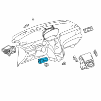 OEM Cadillac XTS Headlamp Switch Diagram - 23147075