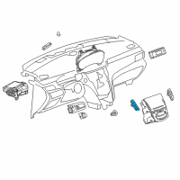 OEM 2019 Cadillac XTS Hazard Switch Diagram - 84144311