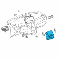 OEM Cadillac ATS Control Asm-Amplitude Modulation/Frequency Modulation Stereo Radio Diagram - 84335846