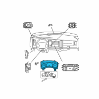 OEM 2009 Dodge Durango Instrument Cluster Diagram - 68039985AC