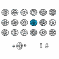 OEM Ram Aluminum Wheel Diagram - 5YD601Z3AA