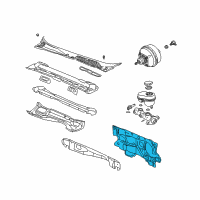 OEM Cadillac Seville Insulator-Dash Panel Front (Exterior) Diagram - 25696014