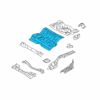 OEM Lincoln MKZ Center Floor Pan Diagram - 7E5Z-5411160-A