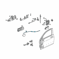 OEM 2005 Honda Accord Cable Assembly, Left Front Inside Handle Diagram - 72171-SDN-A03