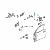 OEM 2003 Honda Accord Cable Assembly, Right Front Door Lock Diagram - 72133-SDN-A01