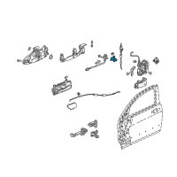OEM Honda Accord Cylinder Set, Door Diagram - 72181-SDN-A01