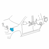 OEM Lexus LX570 Sensor Sub-Assembly, Height Control Diagram - 89406-60030