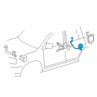 OEM 2019 Lexus LX570 Sensor Sub-Assembly, Height Control Diagram - 89408-60040