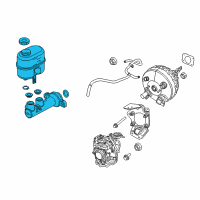 OEM 2009 Chrysler Aspen Brake Mastr Cylinder Diagram - 68046474AA