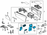 OEM Lexus NX450h+ PANEL SUB-ASSY, CONS Diagram - 58903-78100-C0