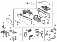 OEM 2022 Lexus NX450h+ SWITCH, REFRESHING S Diagram - 84752-78020