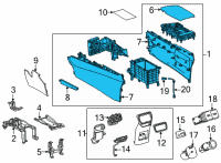 OEM Lexus NX450h+ BOX ASSY, CONSOLE, R Diagram - 58910-78110-27